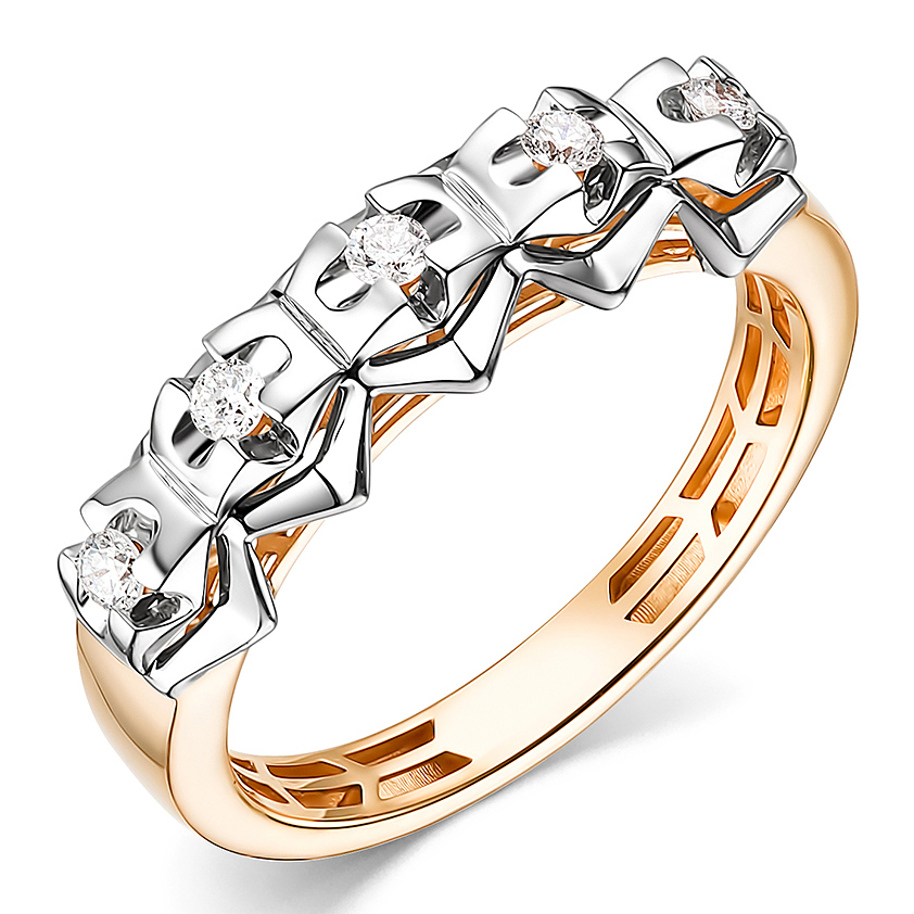 Кольцо, золото, бриллиант, К/643-120